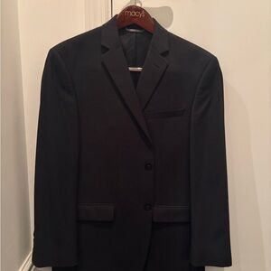 Marc New York Men's Black Two-Button Suit Blazer